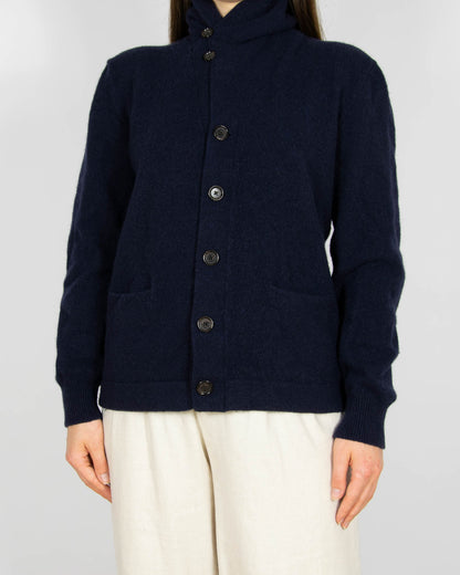 Granatowy wełniany kardigan Ralph Lauren - M