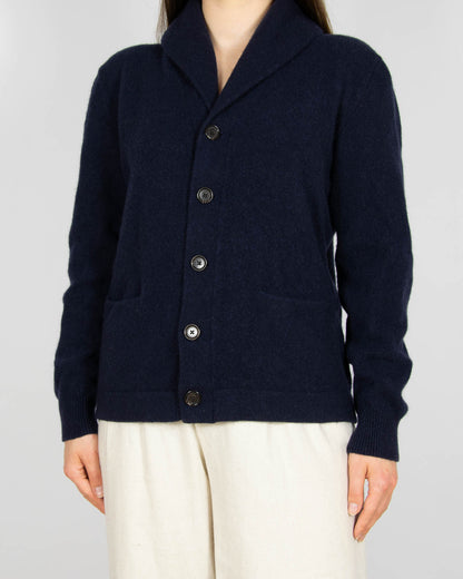 Granatowy wełniany kardigan Ralph Lauren