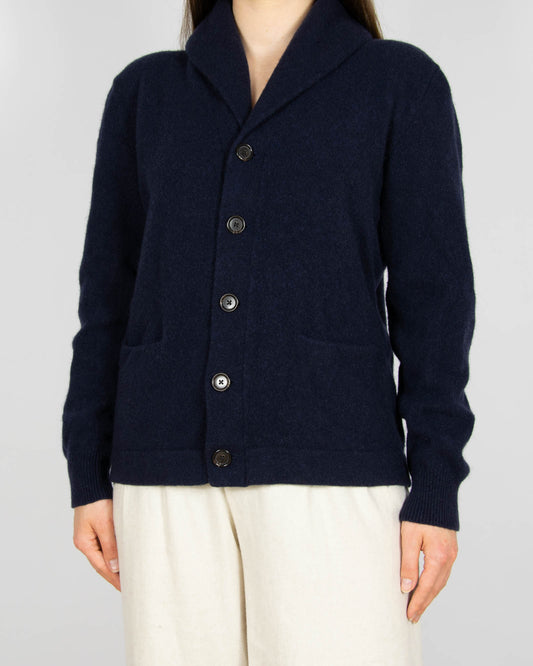 Granatowy wełniany kardigan Ralph Lauren