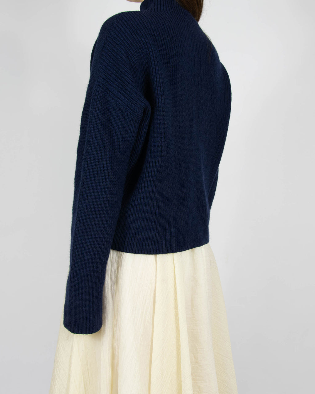 Ciemnogranatowy (merino) sweter FILIPPA K - M/L