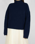 Ciemnogranatowy (merino) sweter FILIPPA K