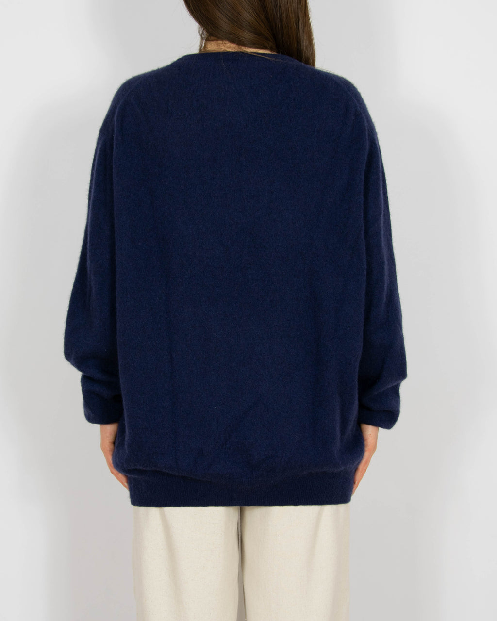 Granatowy kaszmirowy sweter Casa Moda - XXL