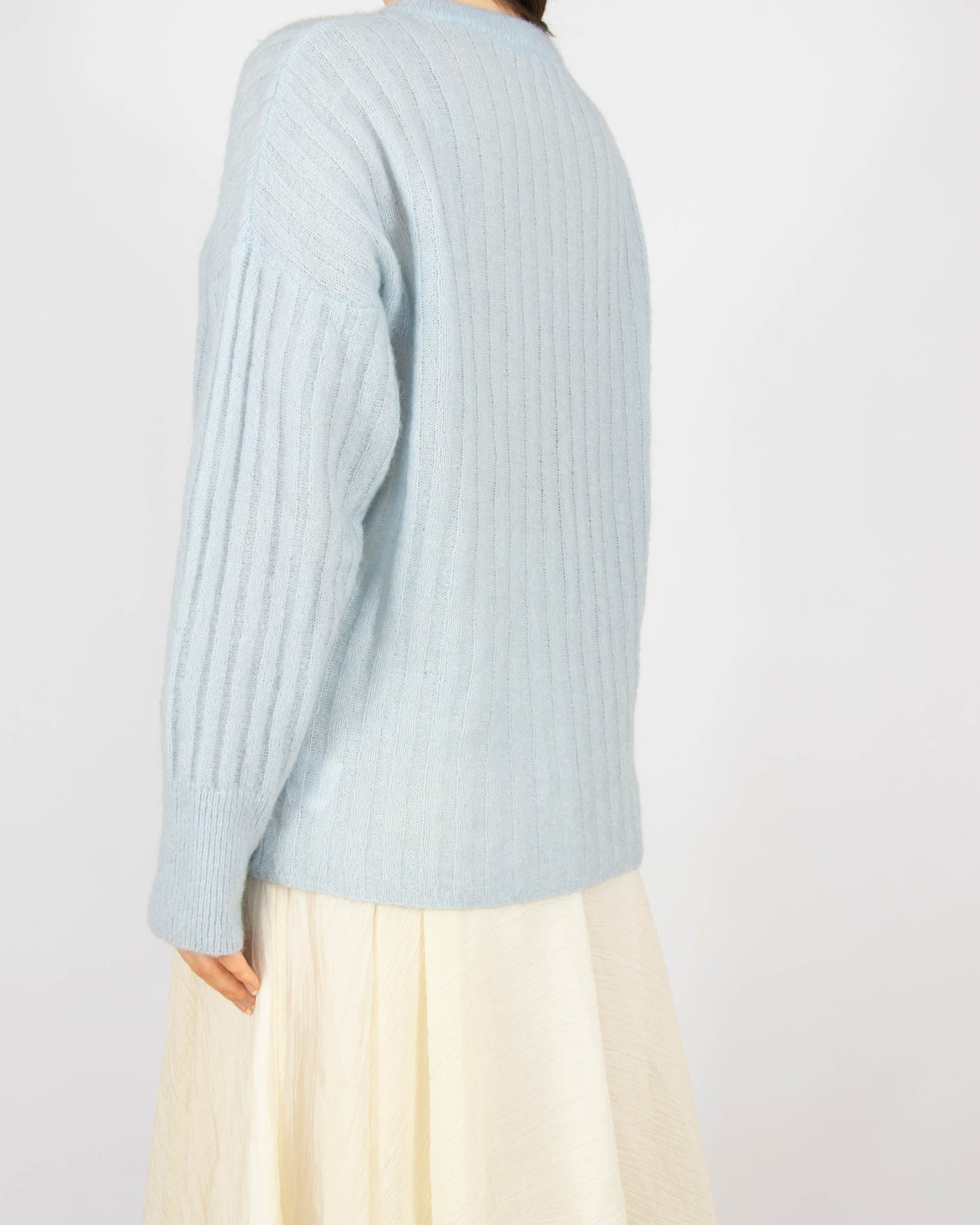 Jasnoniebieski (moher + merino) sweter JEAN PAUL - M