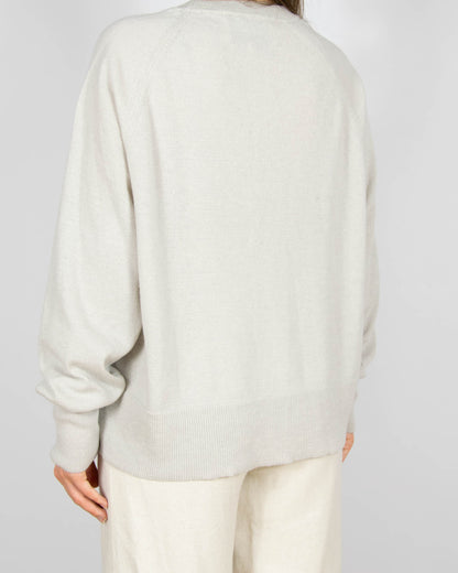 Jasnoszary (merino + kaszmir) sweter Levete Room - XL