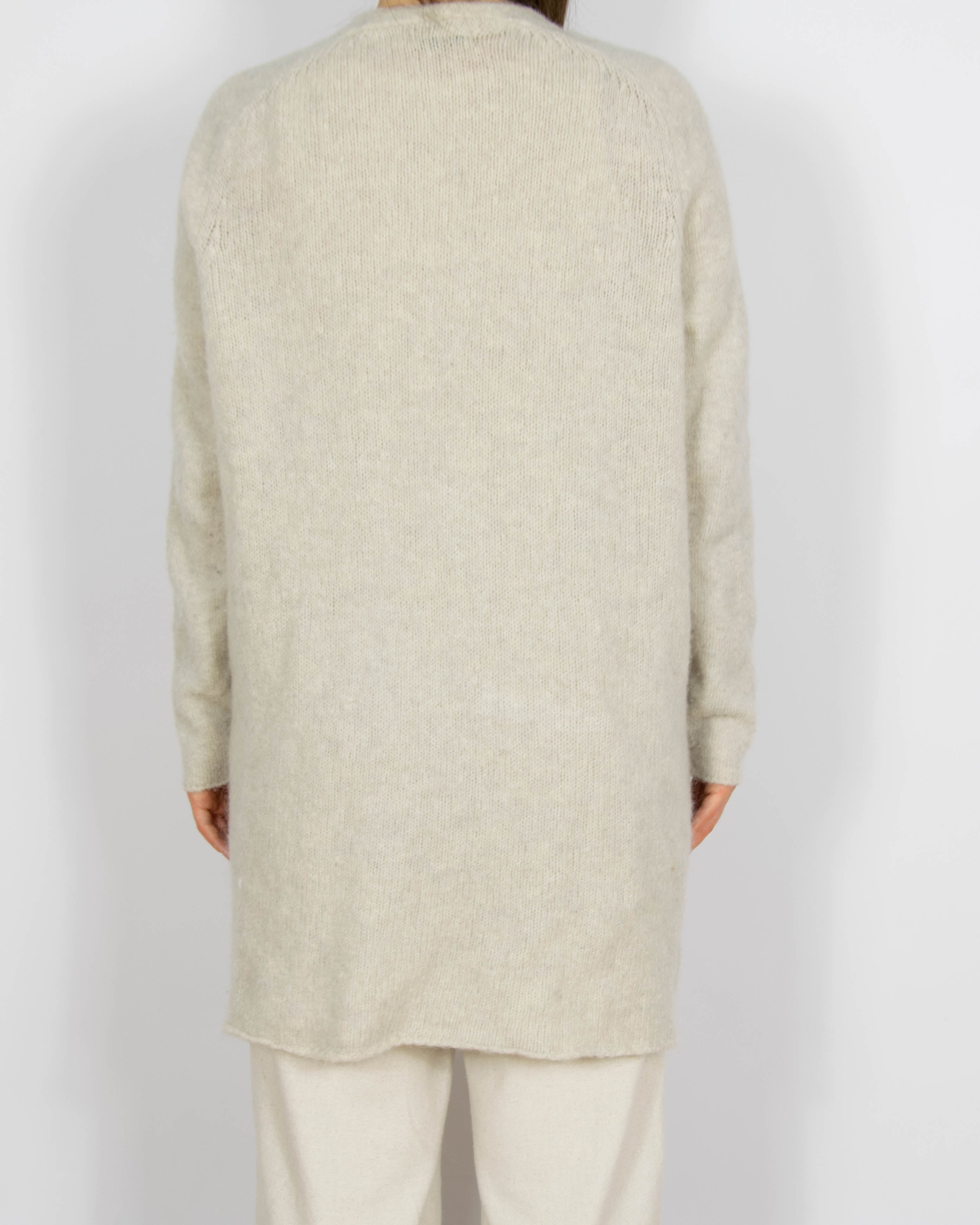 Jasnoszary wełniany (wełna + kid moher) kardigan DAY Birger et Mikkelsen - M