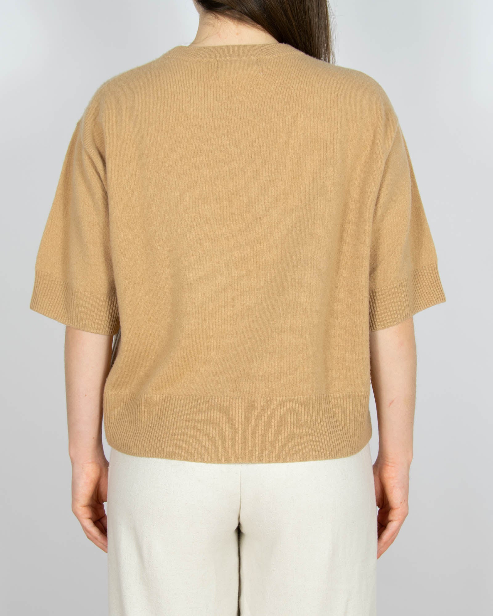 Karmelowy kaszmirowy sweter H&M Premium - M