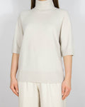 Kremowy kaszmirowy sweter z golfem H&M Premium