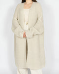 Kremowy (wełna + moher + angora) kardigan CUSTOMMADE