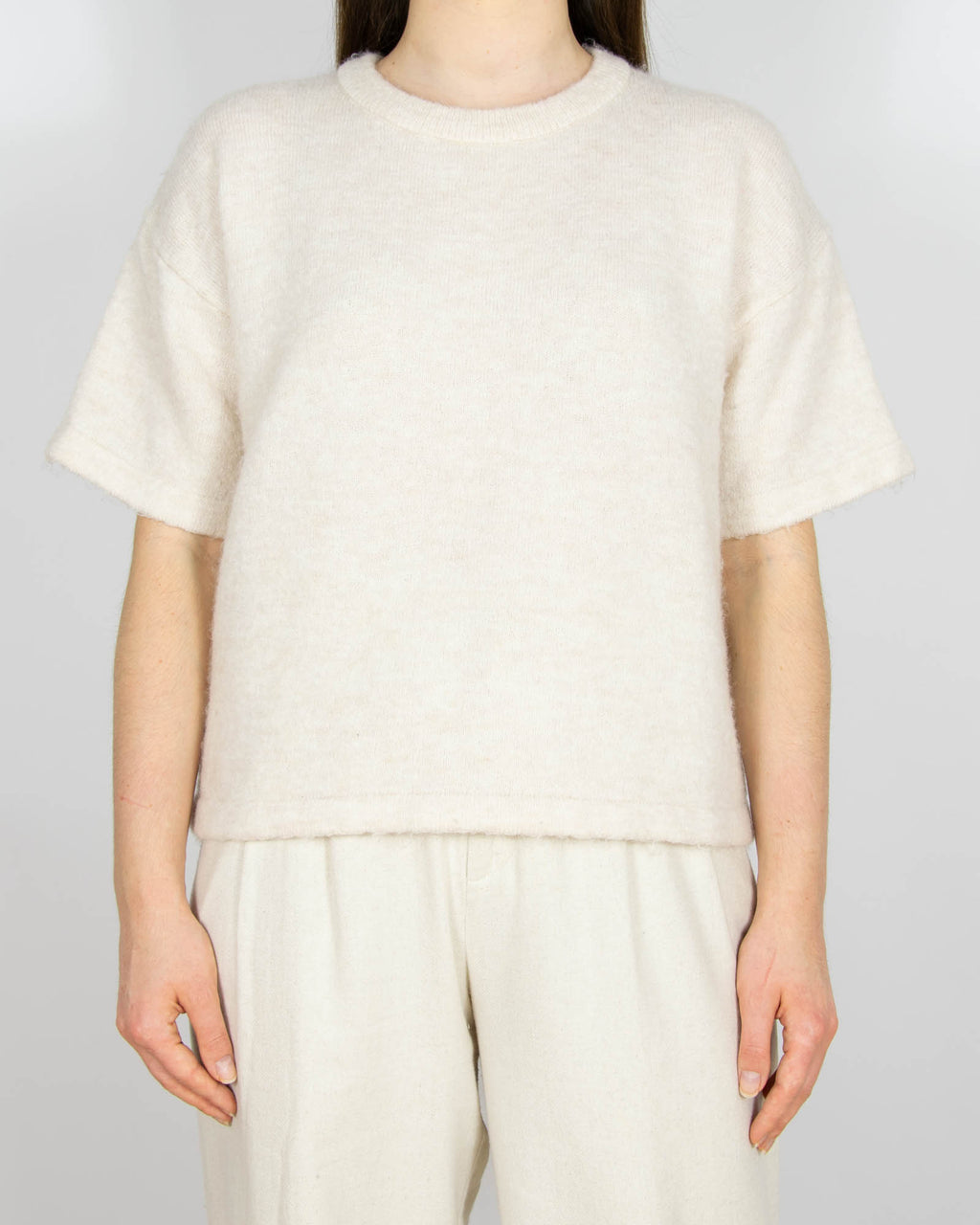 Kremowy wełniany (merino) sweter Selected Femme - M/L