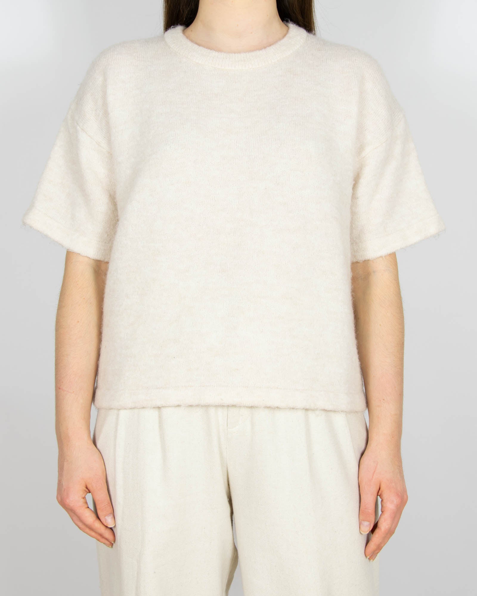 Kremowy wełniany (merino) sweter Selected Femme - M/L