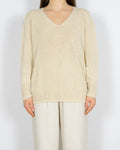 Kremowy lniany sweter Filippa K