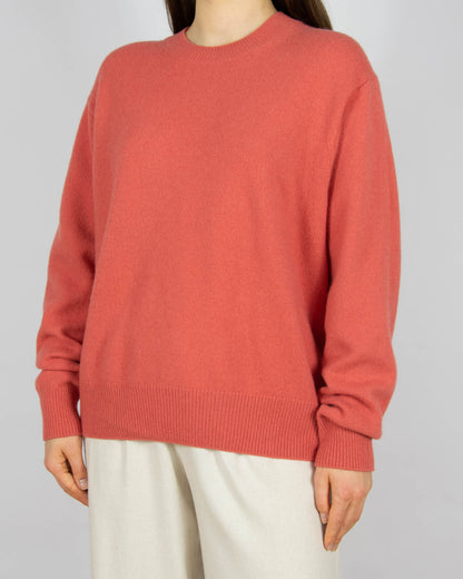 Malinowy wełniany sweter Uniqlo