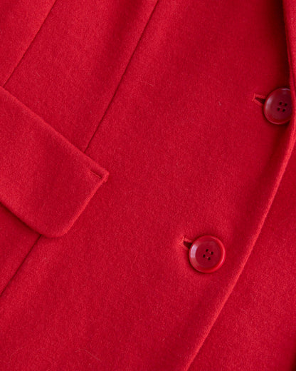 Czerwony (wełna + kaszmir) blazer MARC CAIN - M