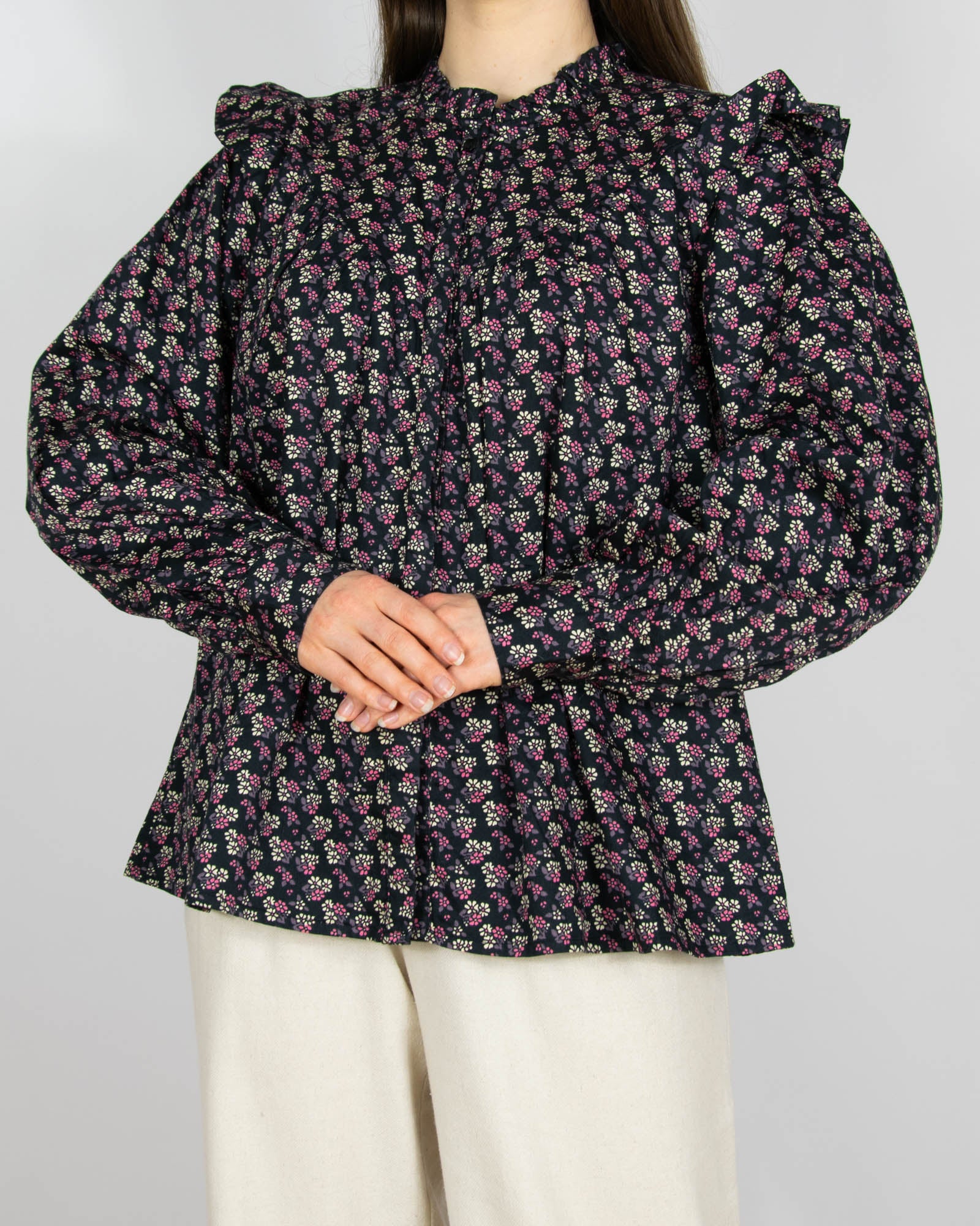 Nowa bawełniana koszula w kwiatki SOFIE SCHNOOR - M