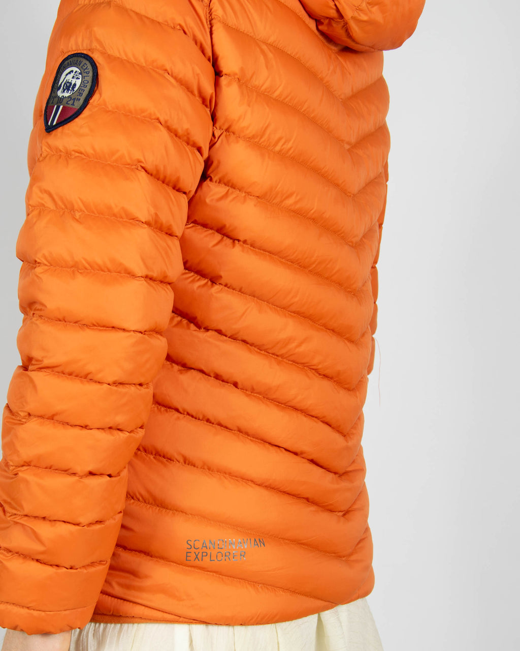 Pomarańczowa lekka kurtka puchowa Scandinavian Explorer - S