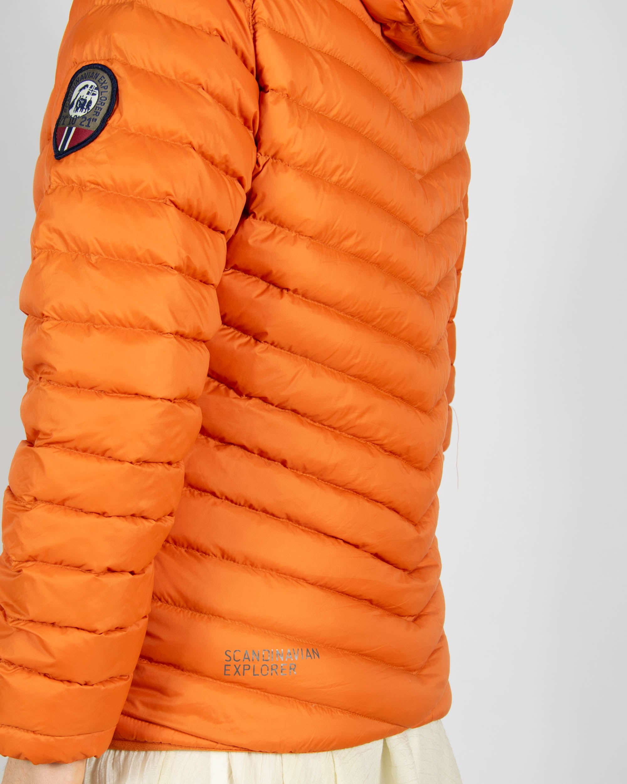 Pomarańczowa lekka kurtka puchowa Scandinavian Explorer - S