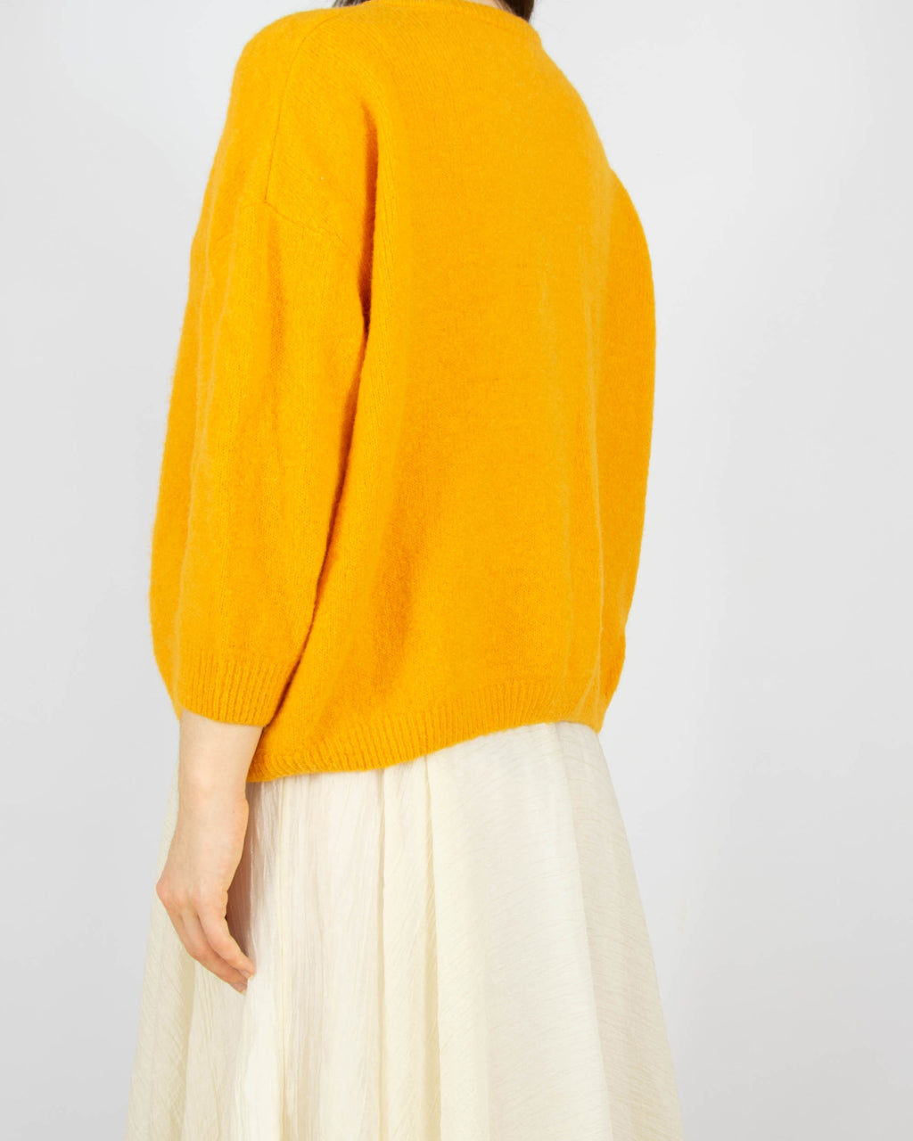 Pomarańczowy (wełna + moher) sweter American Vintage - S