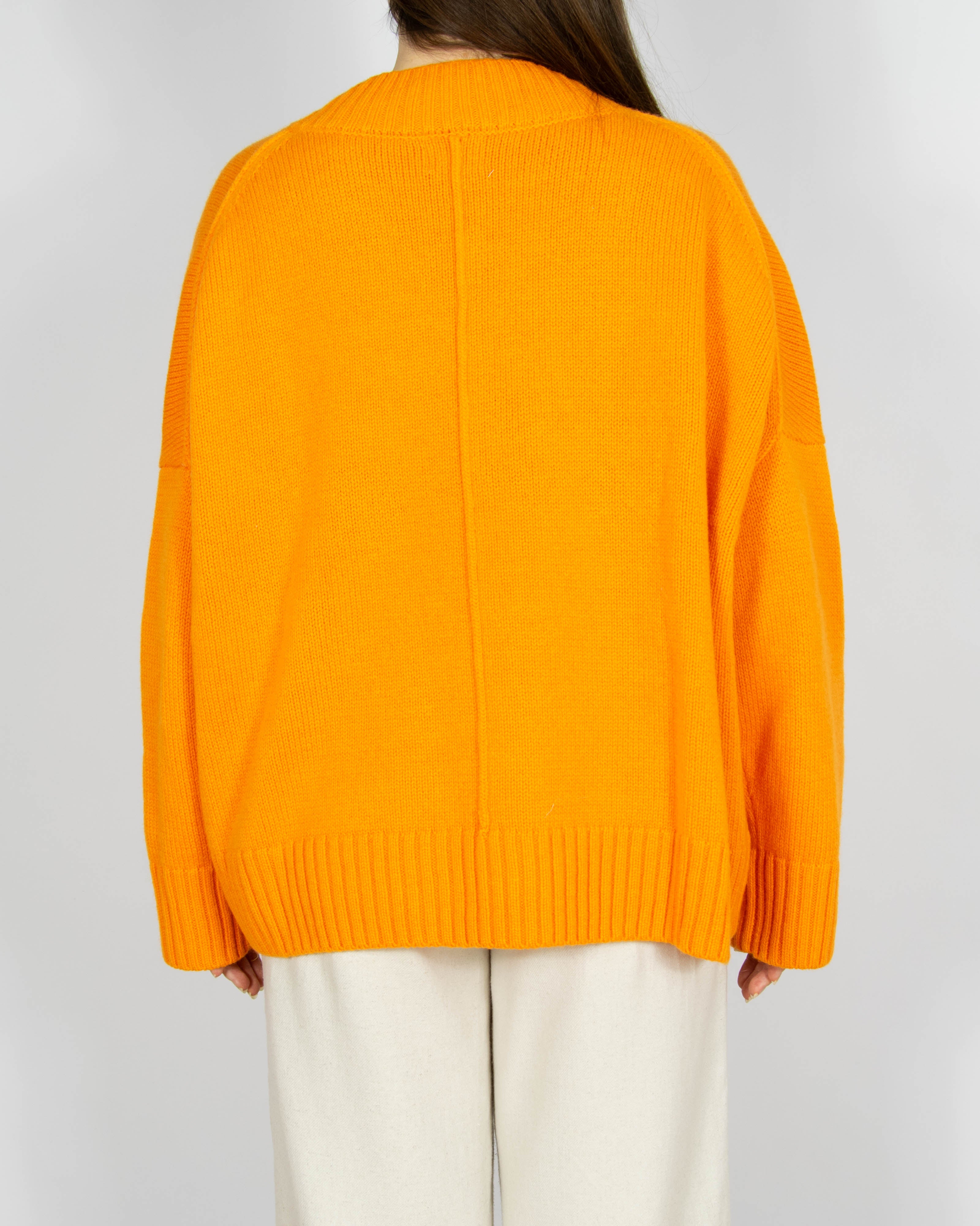 Pomarańczowy wełniany sweter H&M Premium Selection - S/M