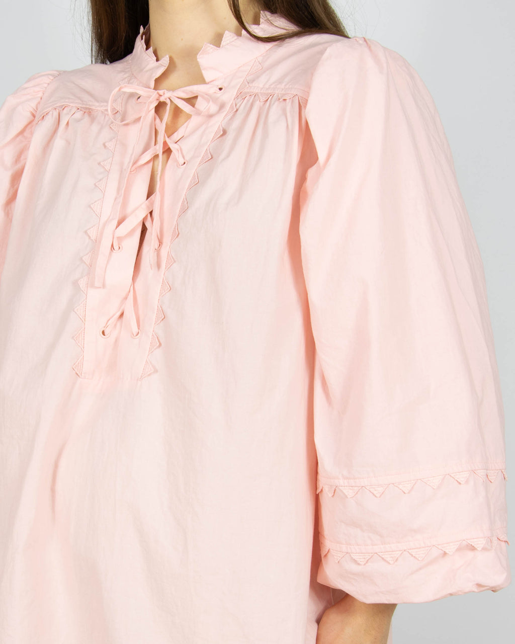 Pastelowa różowa bawełniana (organic) bluzka MUNTHE - XL