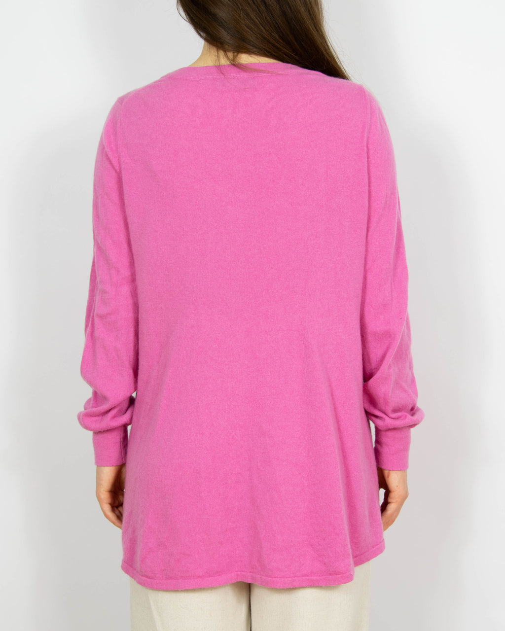 Różowy kaszmirowy sweter Esisto Cashmere - L