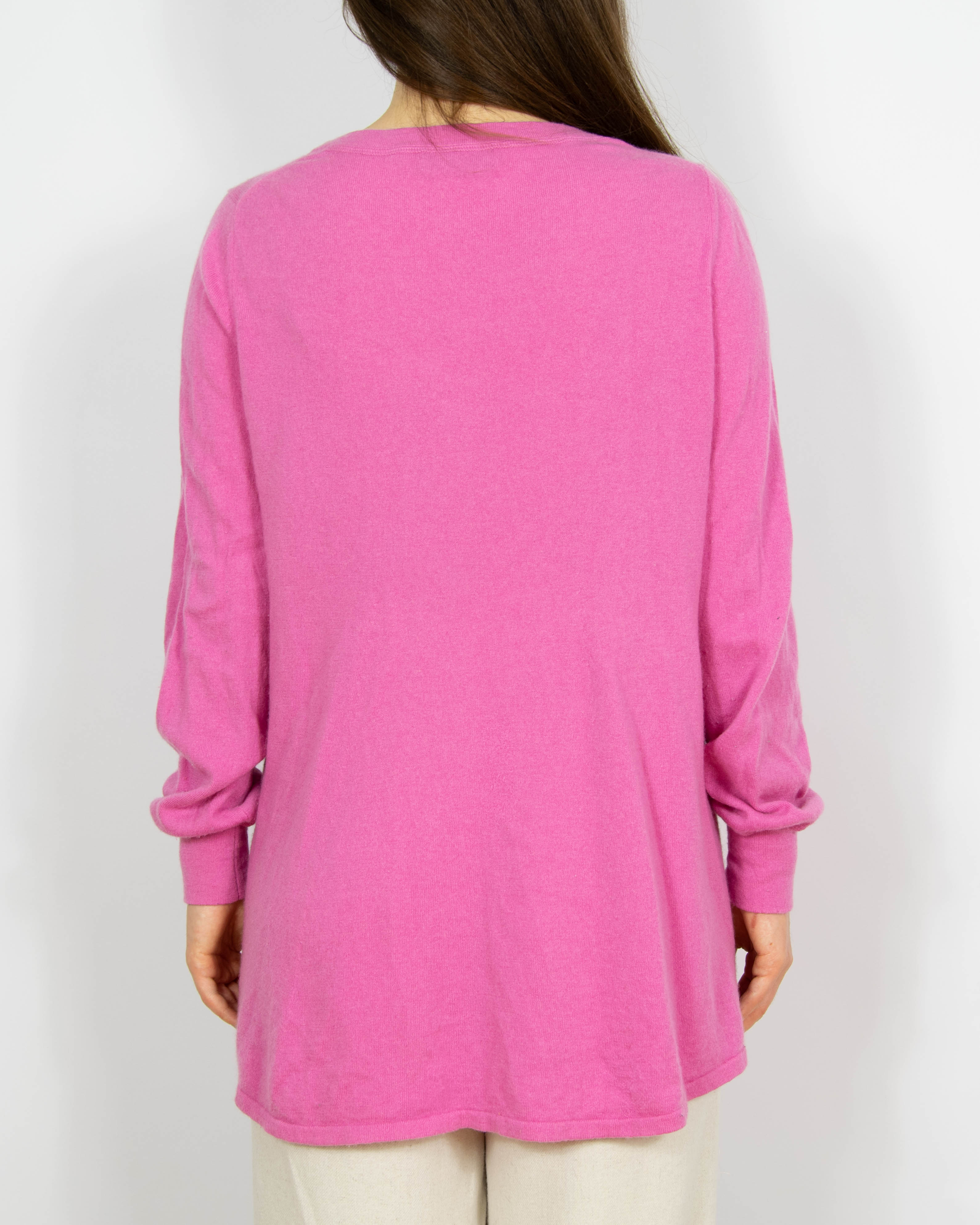 Różowy kaszmirowy sweter Esisto Cashmere - L