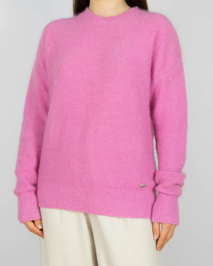 Różowy (moher + wełna) sweter JEAN PAUL