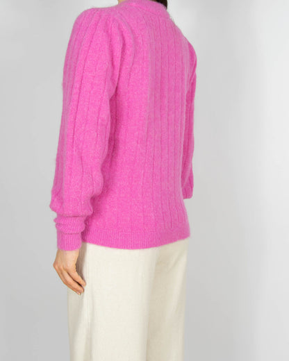 Różowy wełniany sweter Selected Femme - S