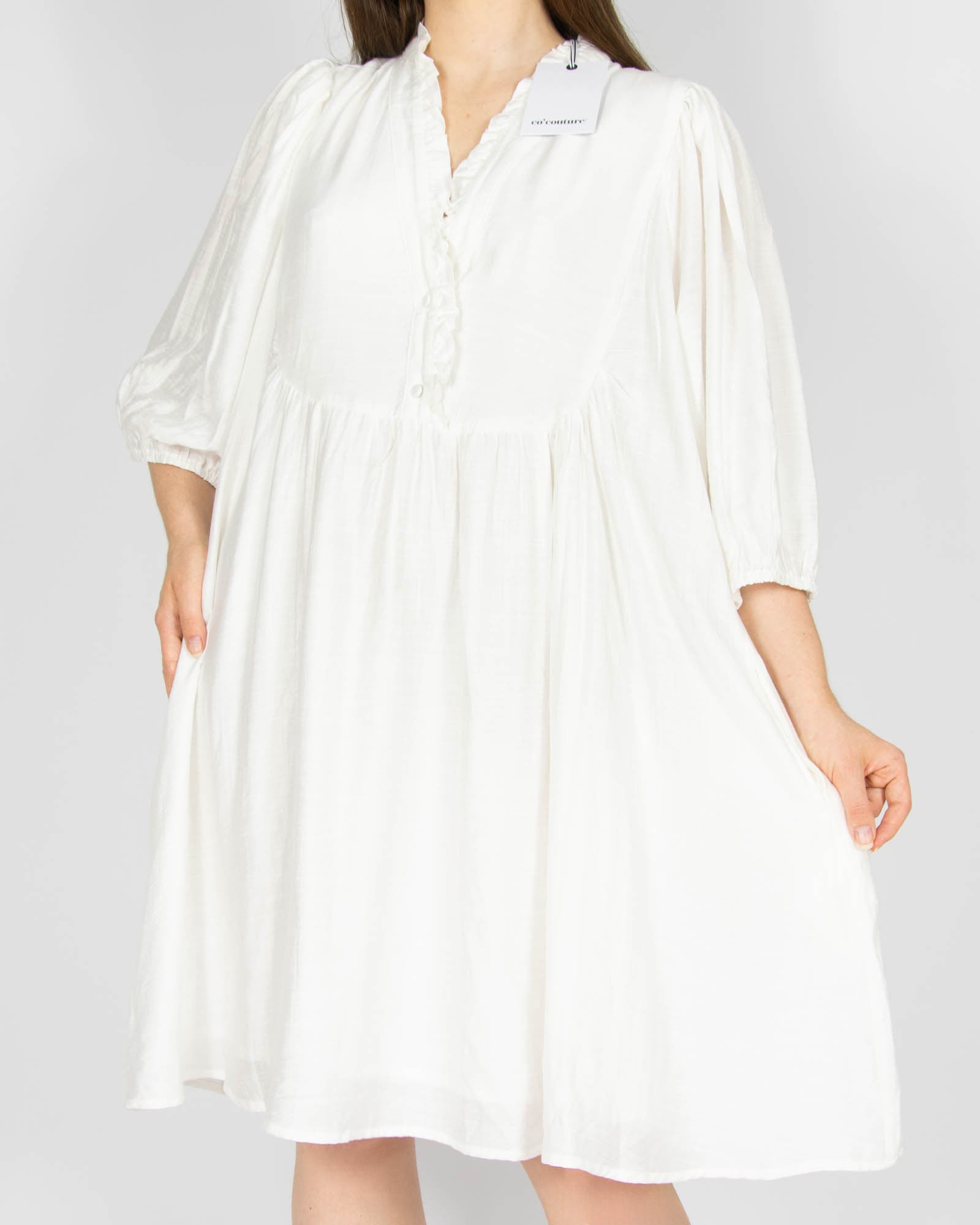 Nowa biała wiskozowa sukienka CO'COUTURE - L