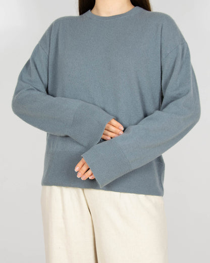 Niebieskoszary kaszmirowy sweter H&M Premium - S