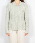 Szary gruby kaszmirowy karigan Gerts Oslo Cashmere