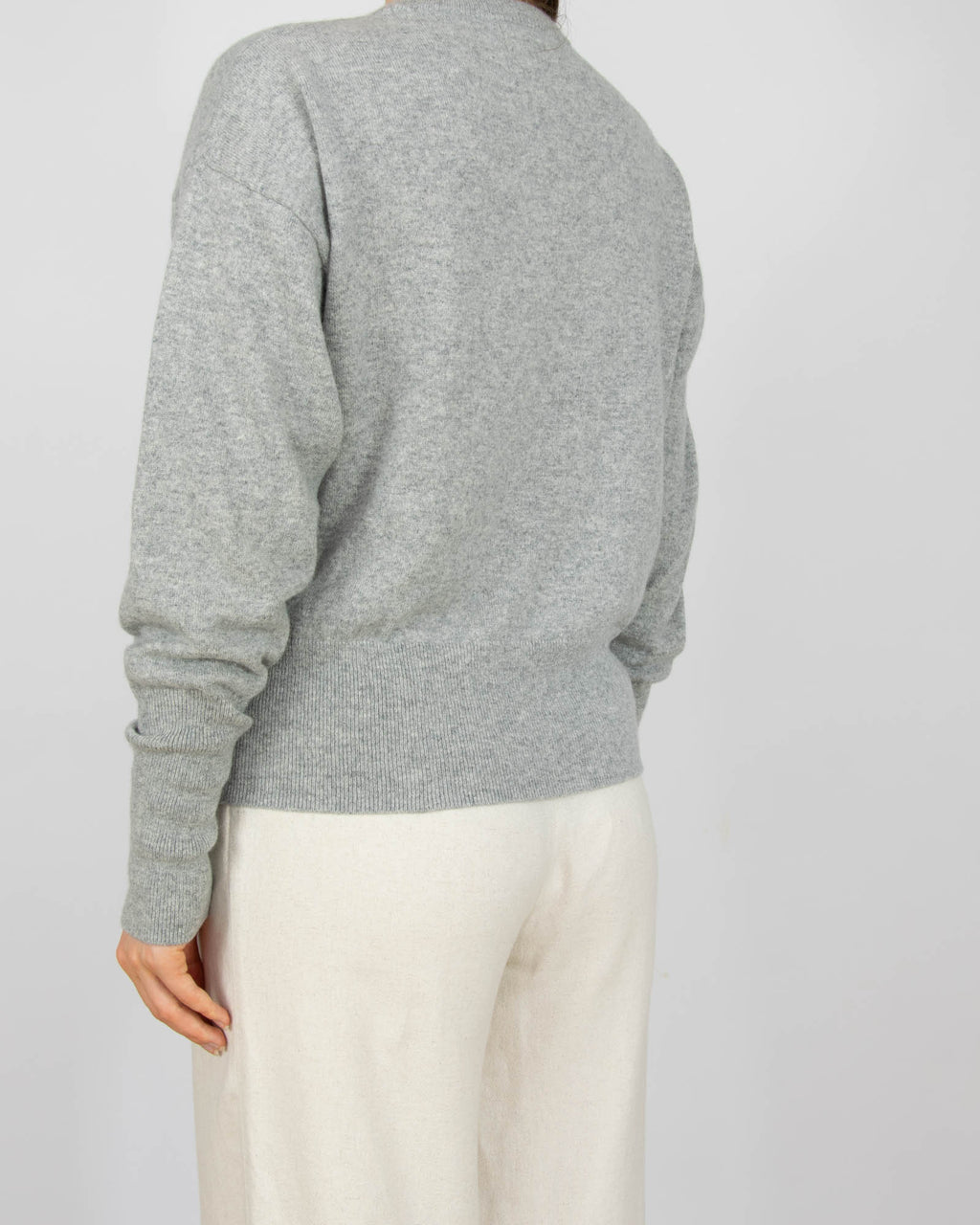 Szary kaszmirowy sweter H&M - M