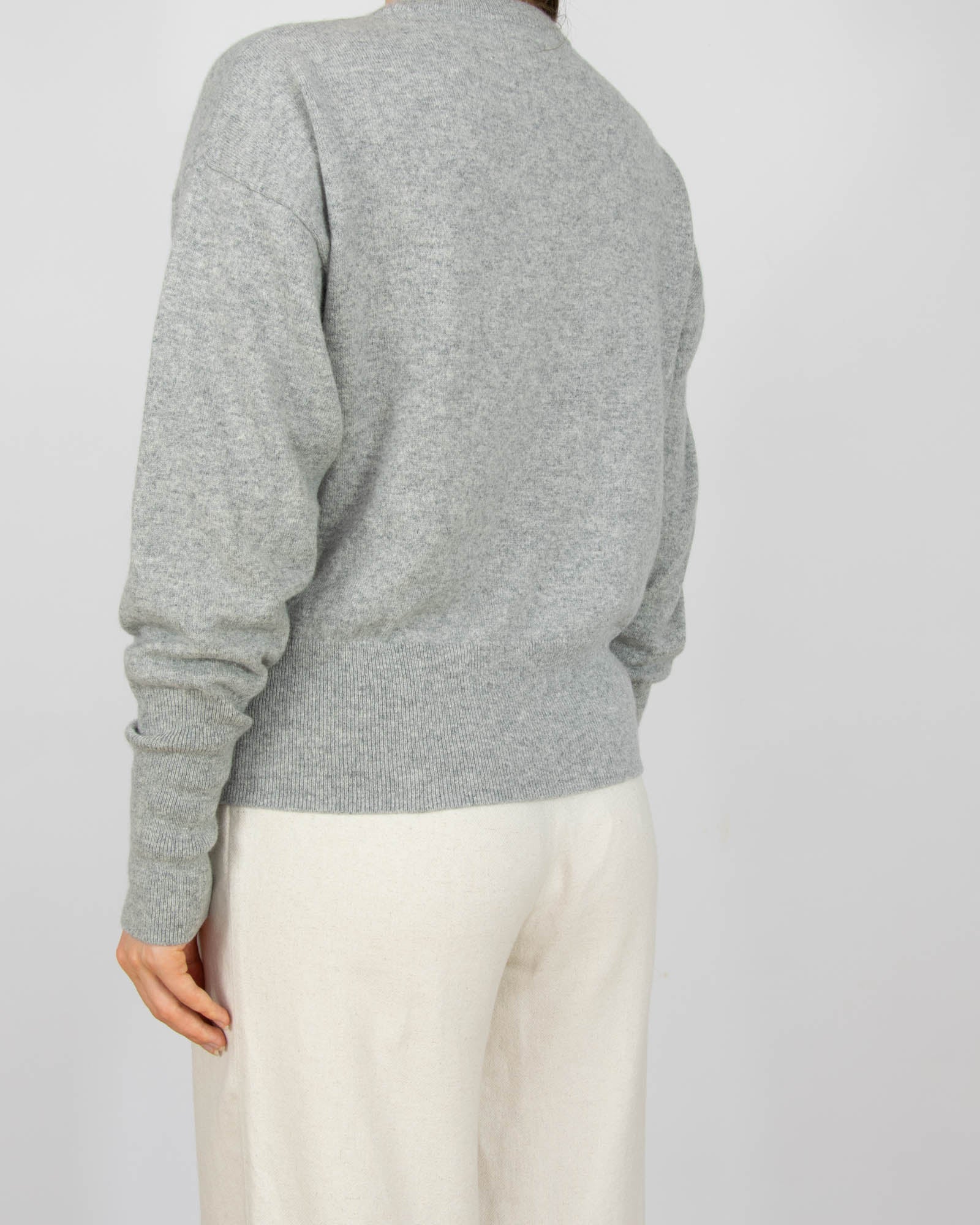 Szary kaszmirowy sweter H&M - M