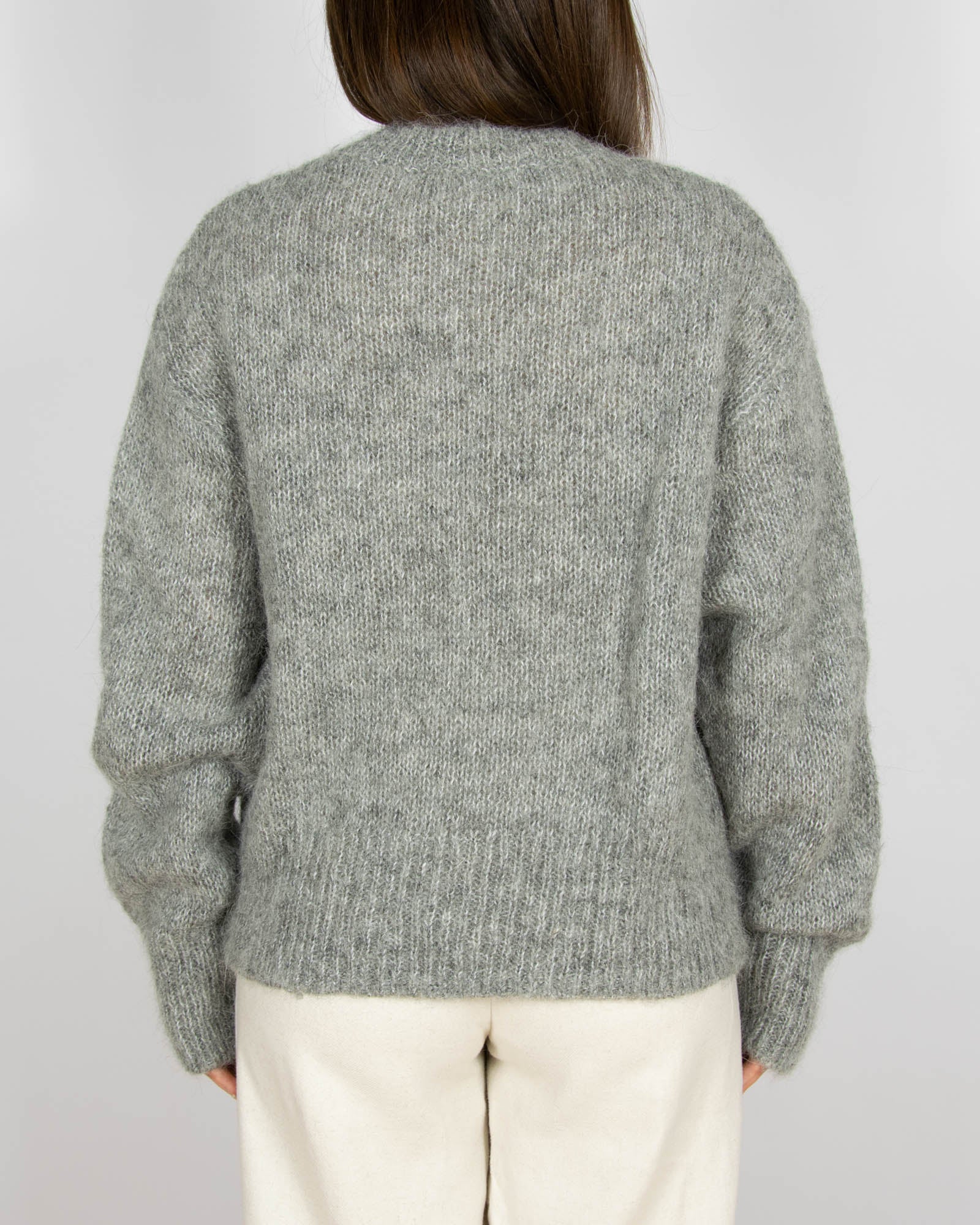 Szary (wełna + alpaka) sweter H&M Premium - S/M