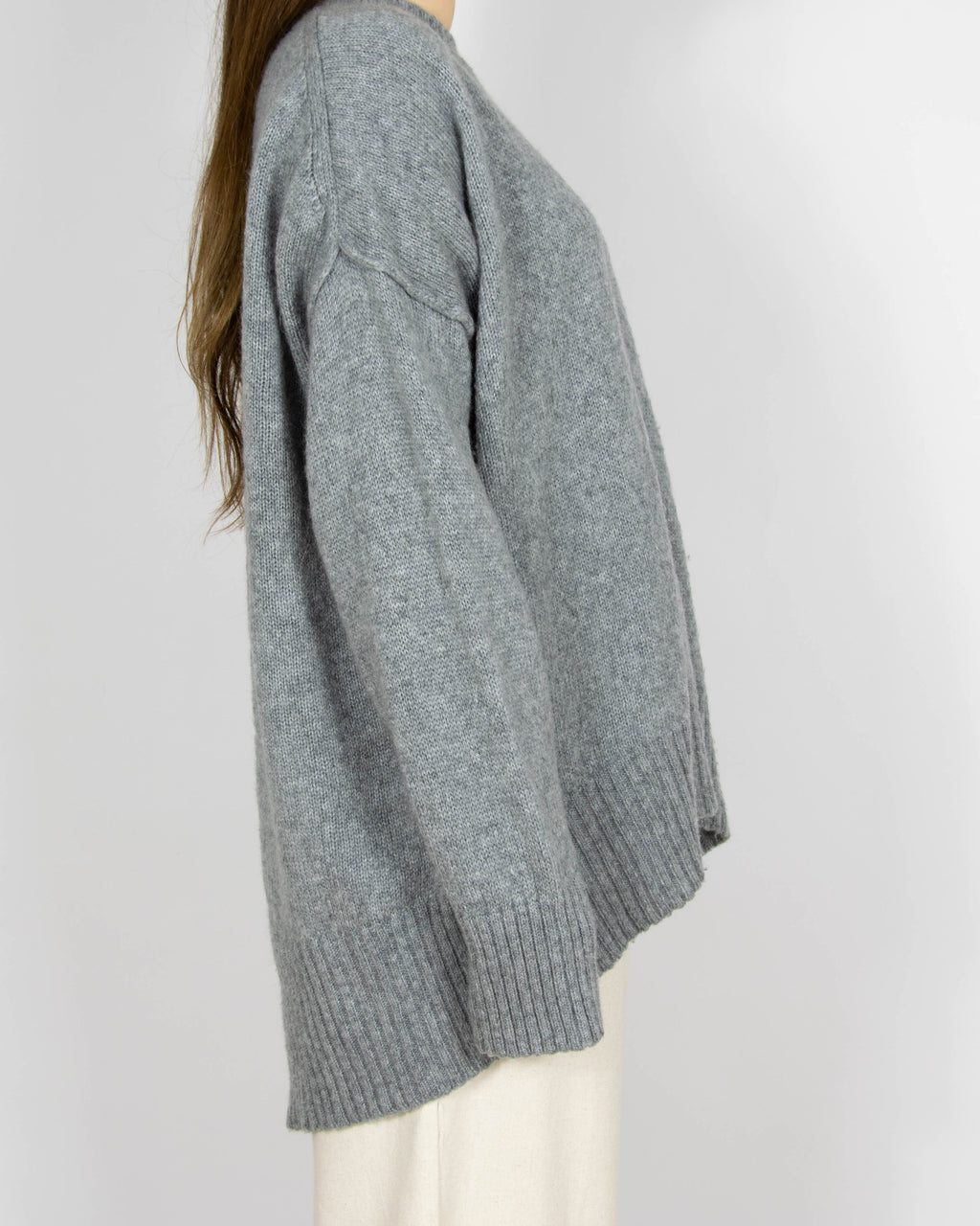 Szary wełniany (merino) sweter Day Birger et Mikkelsen - L
