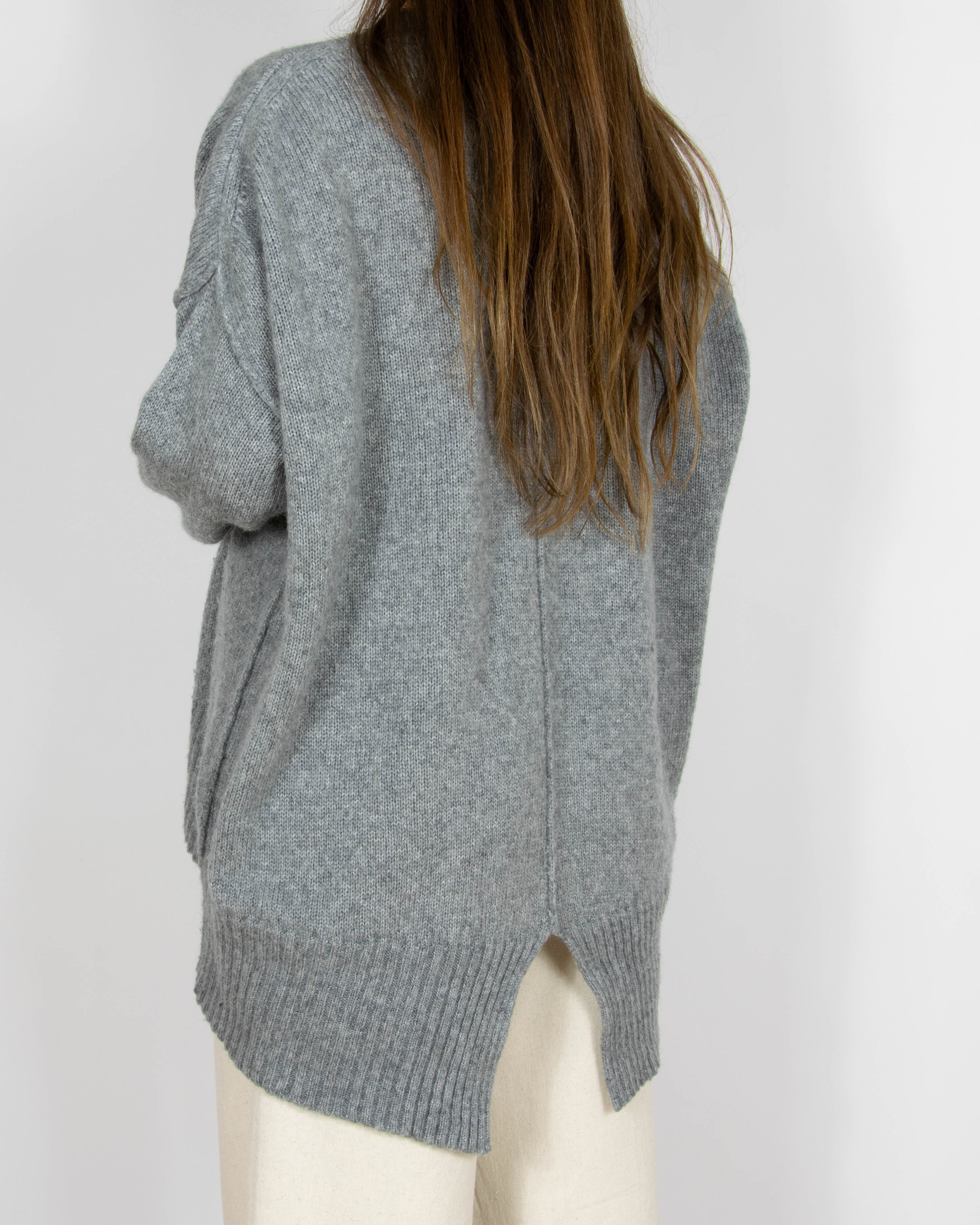 Szary wełniany (merino) sweter Day Birger et Mikkelsen - L