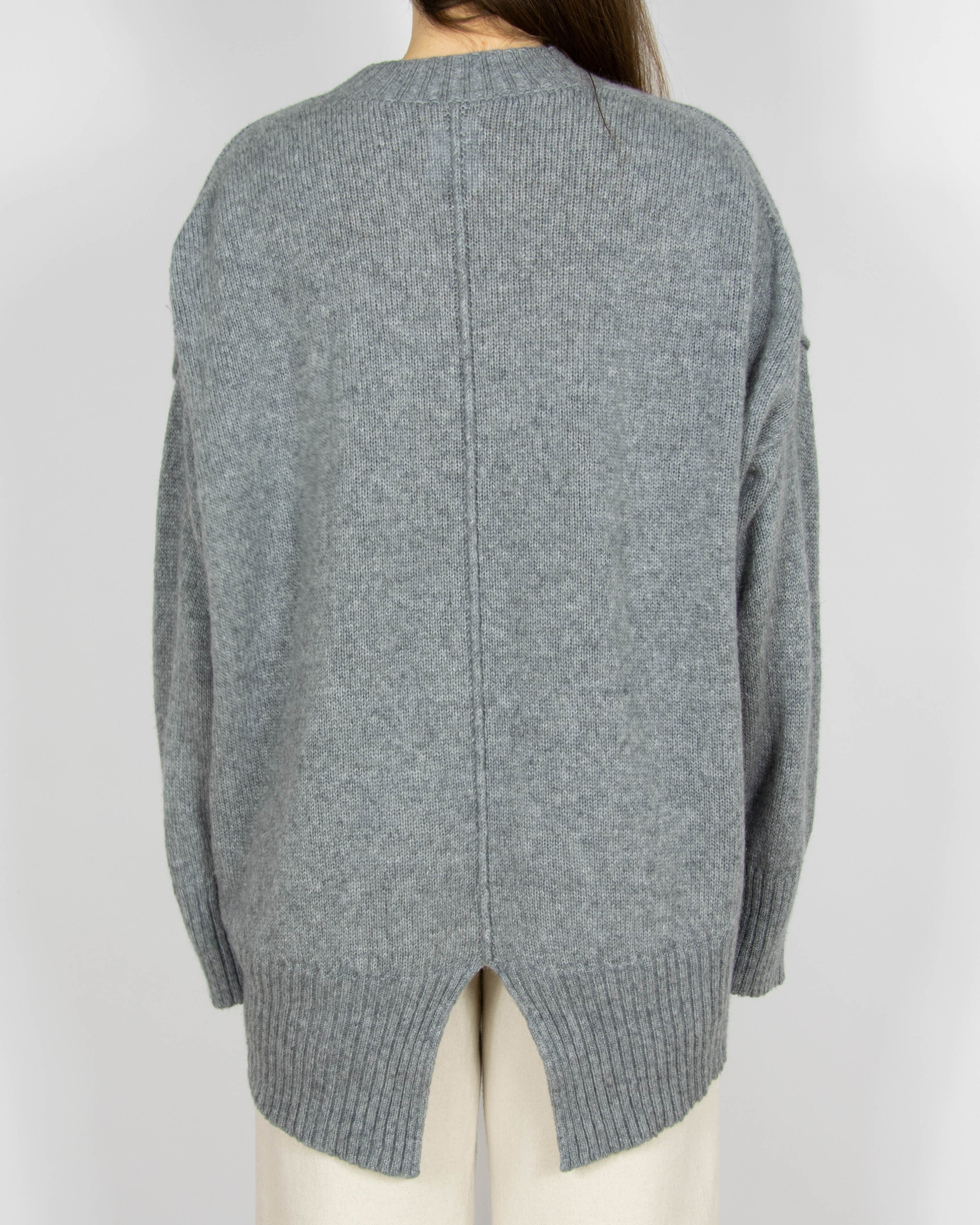 Szary wełniany (merino) sweter Day Birger et Mikkelsen - L