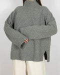 Szary wełniany sweter By Malene Birger - M