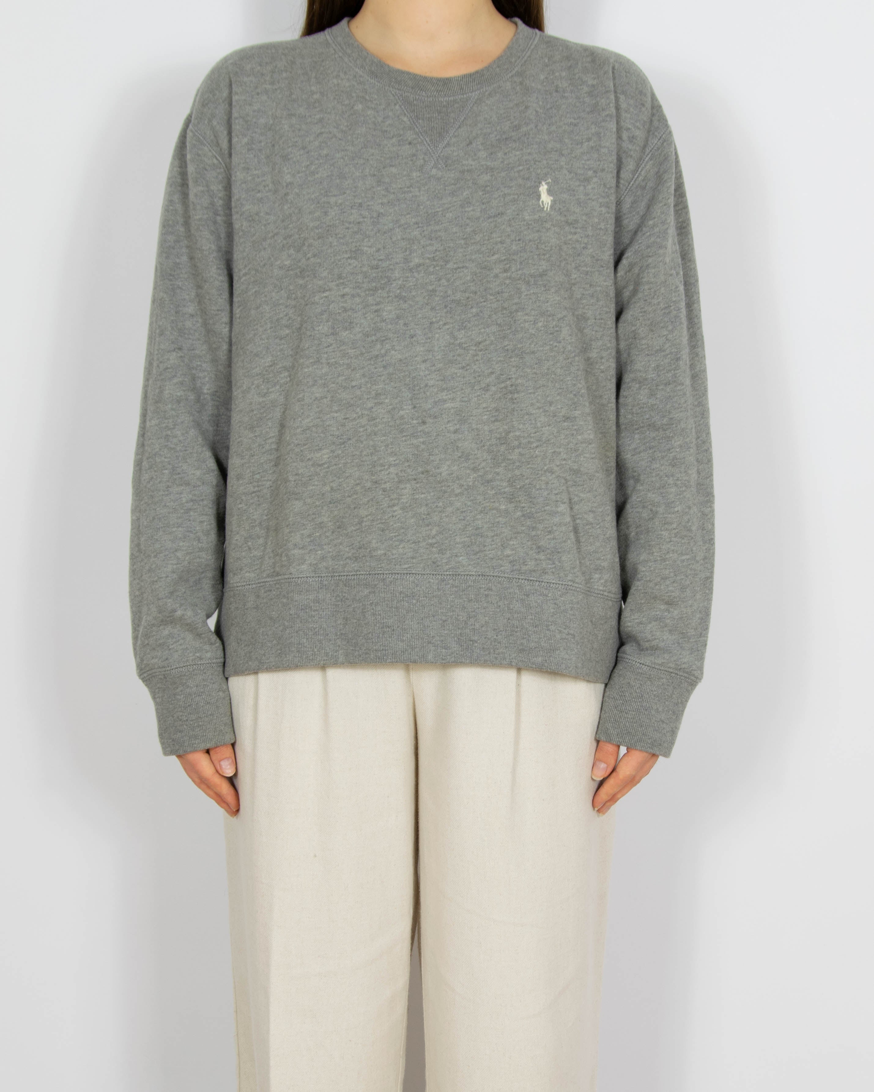 Szara bawełniana bluza Ralph Lauren