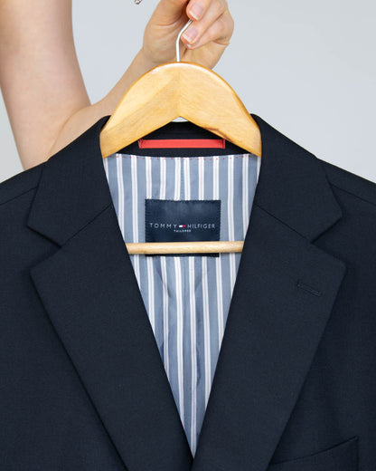 Czarna wełniana marynarka Tommy Hilfiger - L