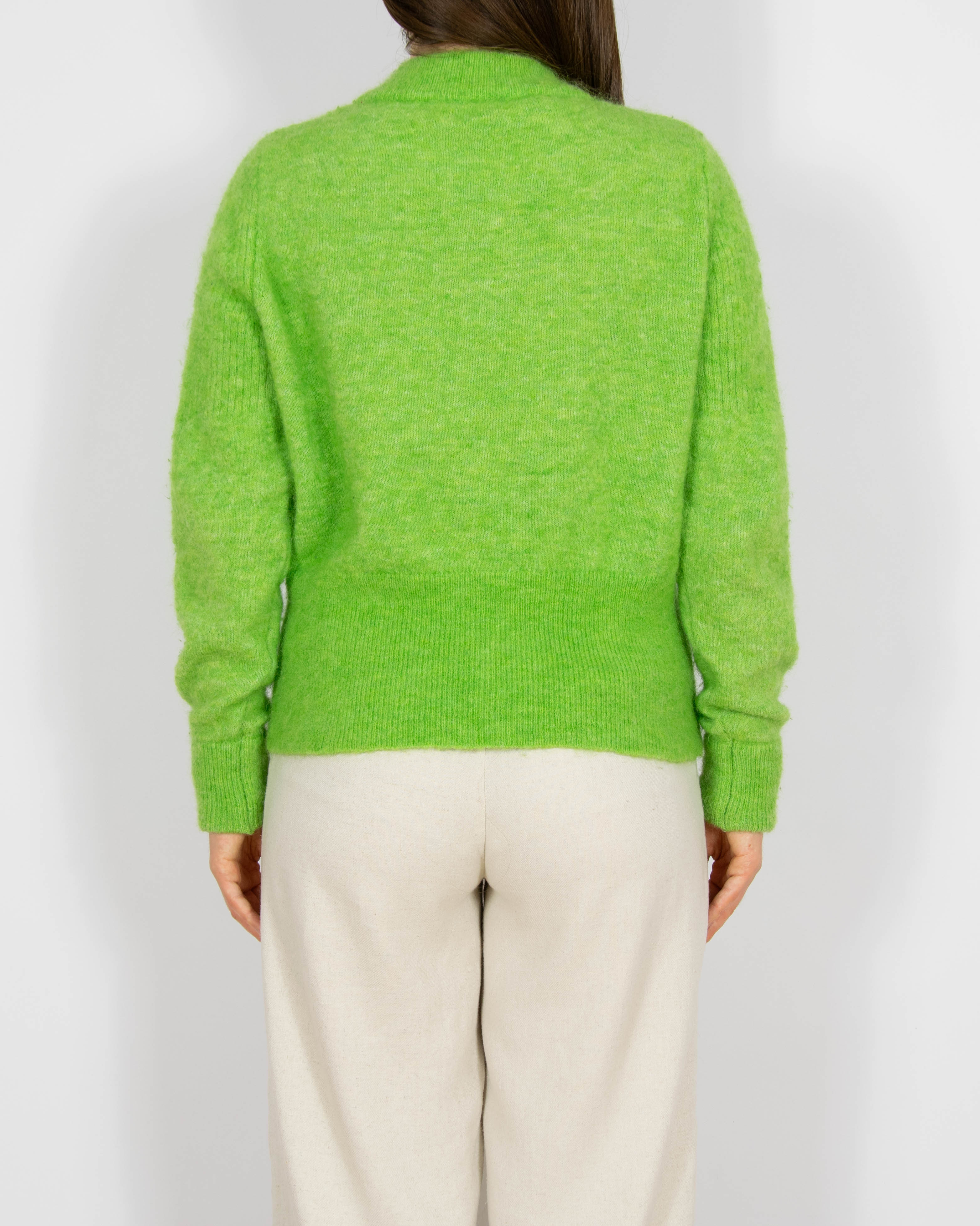Zielony wełniany (wełna + alpaka) kardigan Selected Femme - M/L