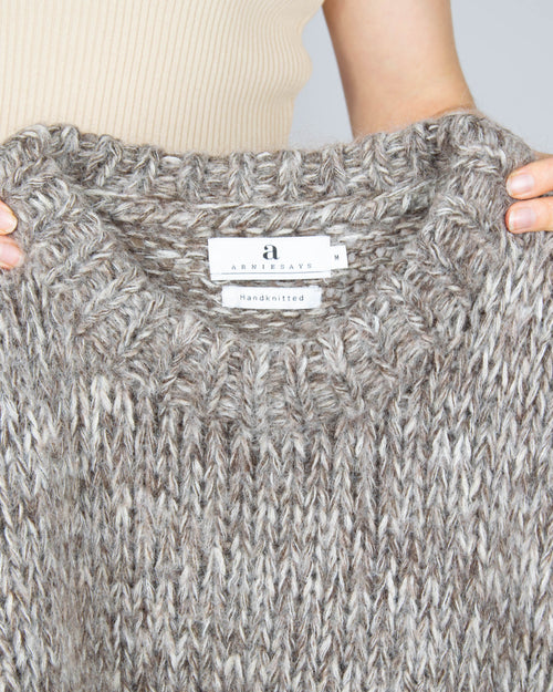 Arnie Says HANDKNITTED (kid moher + merino) - M