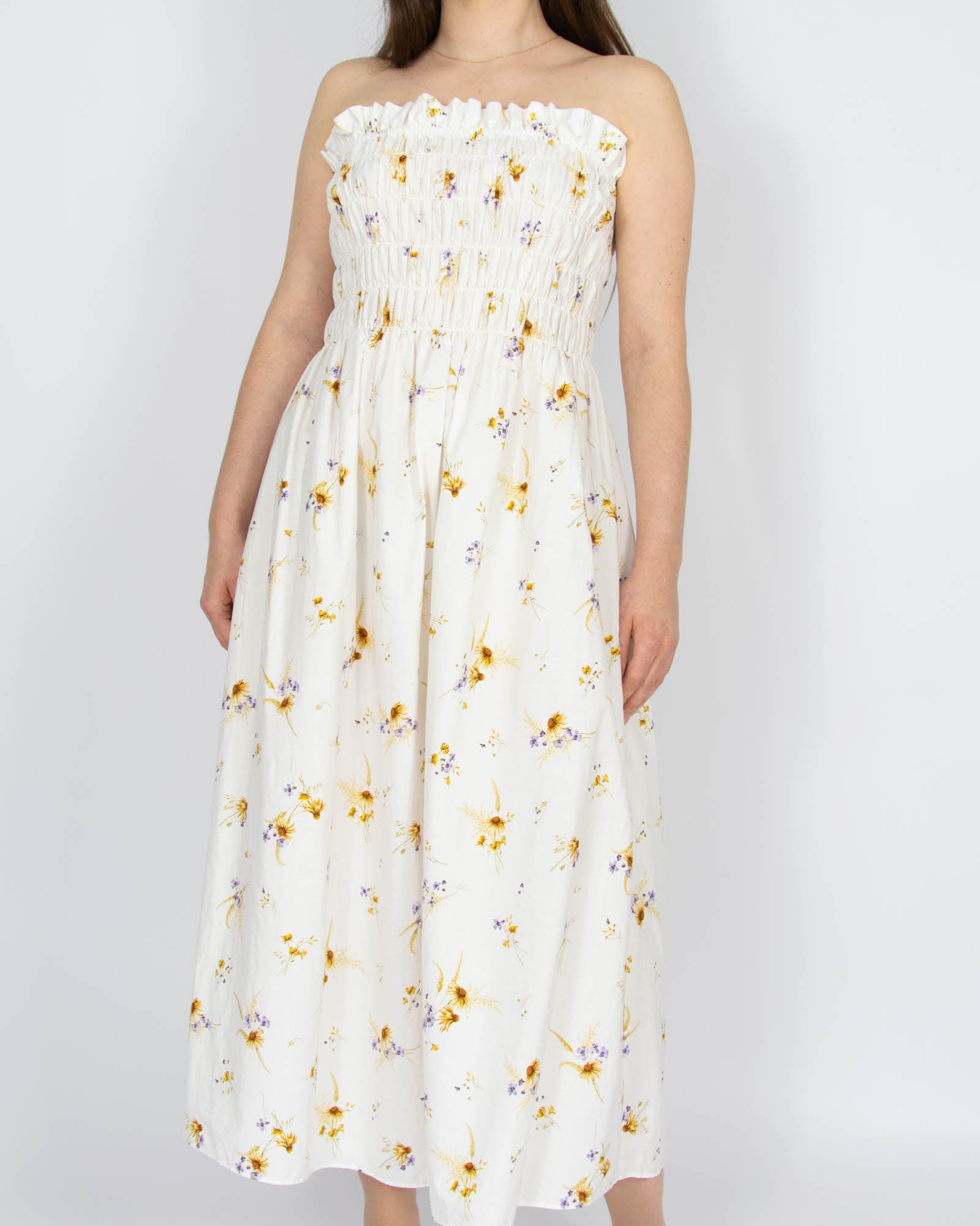 Bawełniana sukienka w polne kwiaty H&M - M