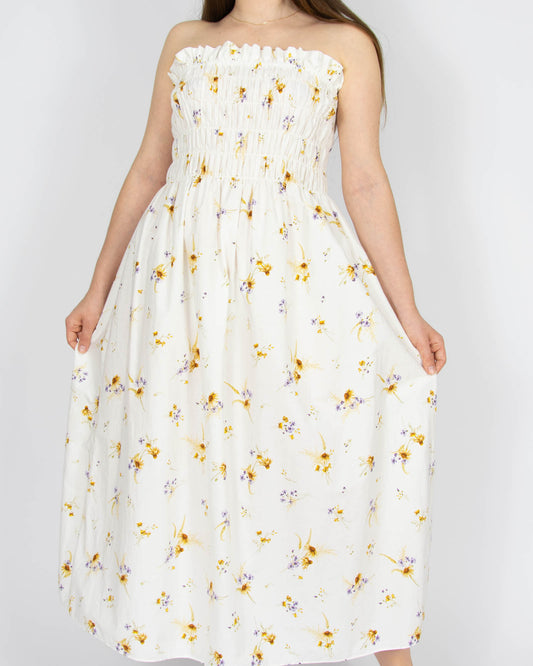 Bawełniana sukienka w polne kwiaty H&M - M