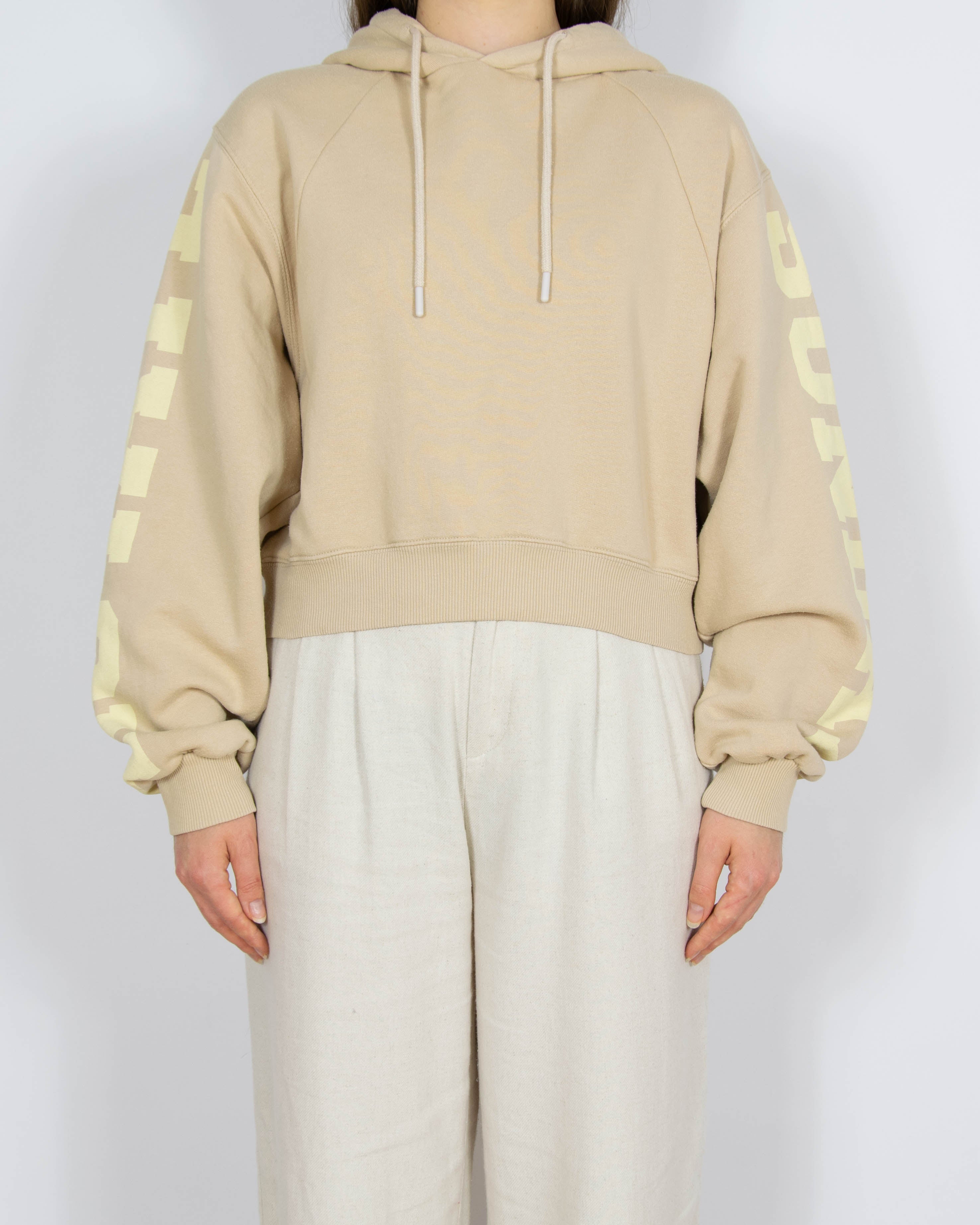 Beżowa bawełniana (organic) bluza ROTATE Birger Christensen