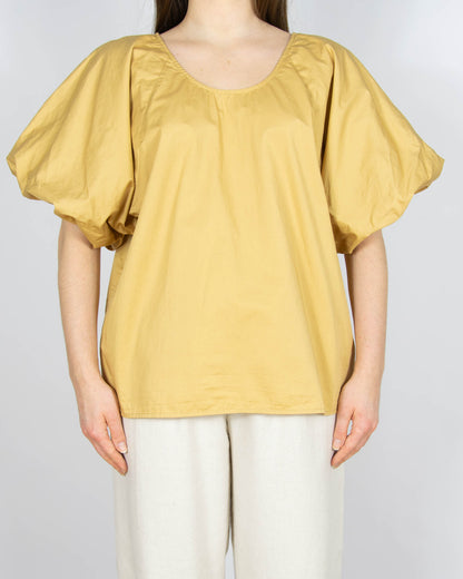 Beżowa bawełniana bluzka By Malene Birger