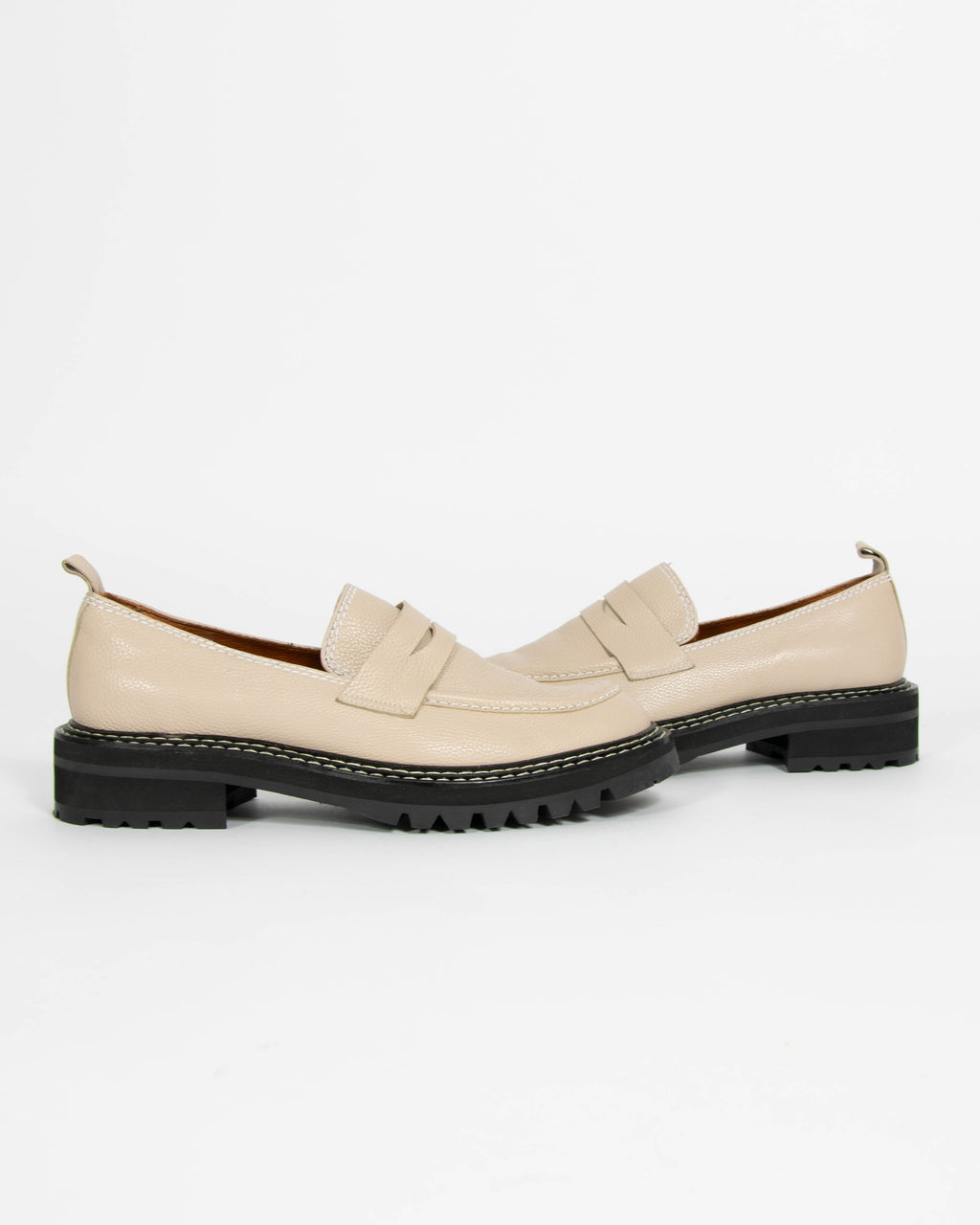 Beżowe skórzane loafersy Billi Bi Copenhagen - 42