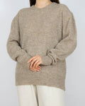 Beżowy wełniany (baby alpaka + merino) Arnie Says - XL