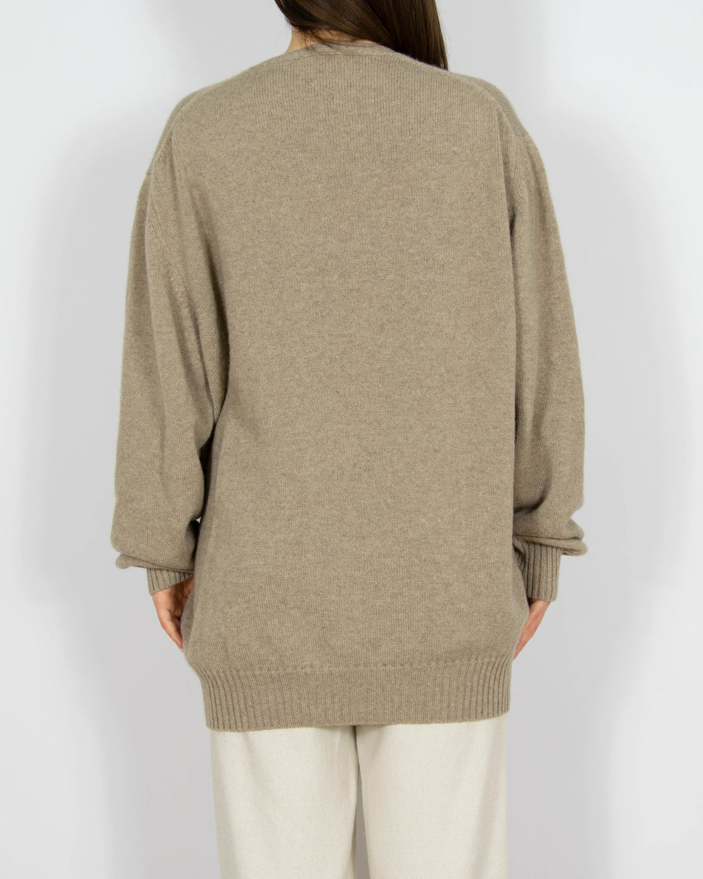 Beżowy kaszmirowy sweter Loro Piana - XL
