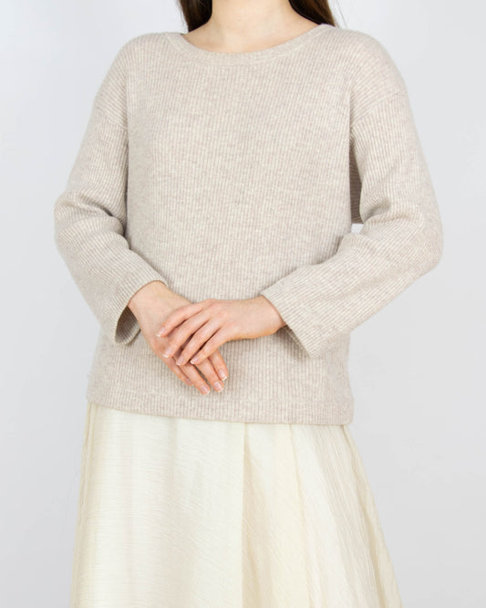 Beżowy kaszmirowy sweter KASHMINA