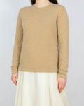 Beżowy (merino + kaszmir) sweter Ralph Lauren